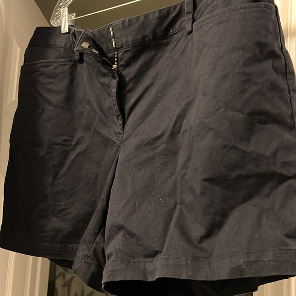 Lands End Black Short 18W - Picture 1 of 3